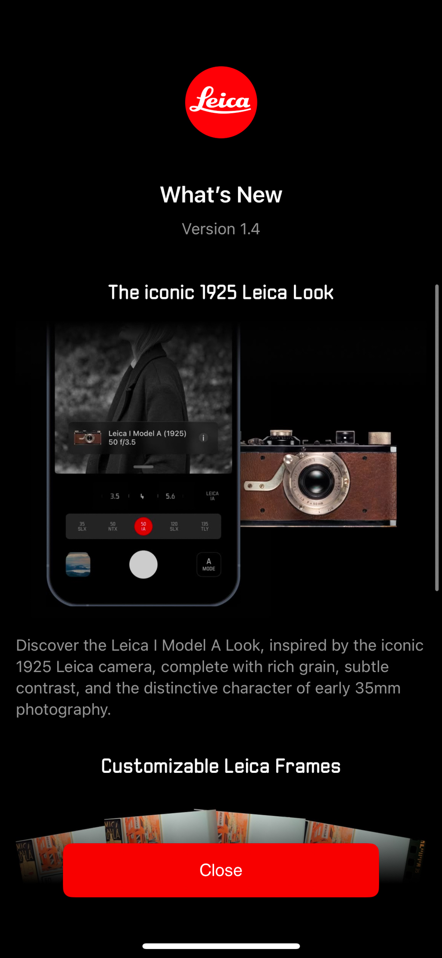 「Leica LUX」にライカ100周年記念のモードが降ってきた