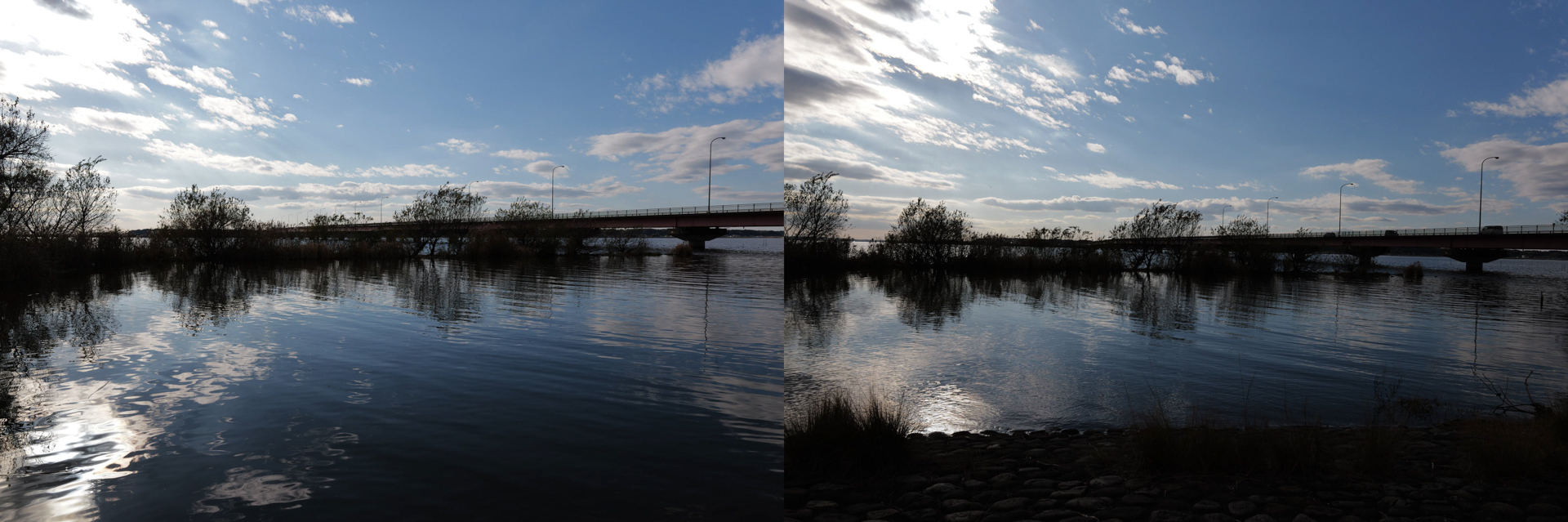 共にライカ SL3／VARIO-ELMARIT-SL f2.8/24-70mm ASPH.／絞り優先AE／ISO 400（左）F6.3、1/3,200秒、−0.3EV（右）F5.6、1/8,000秒、−1.6EV