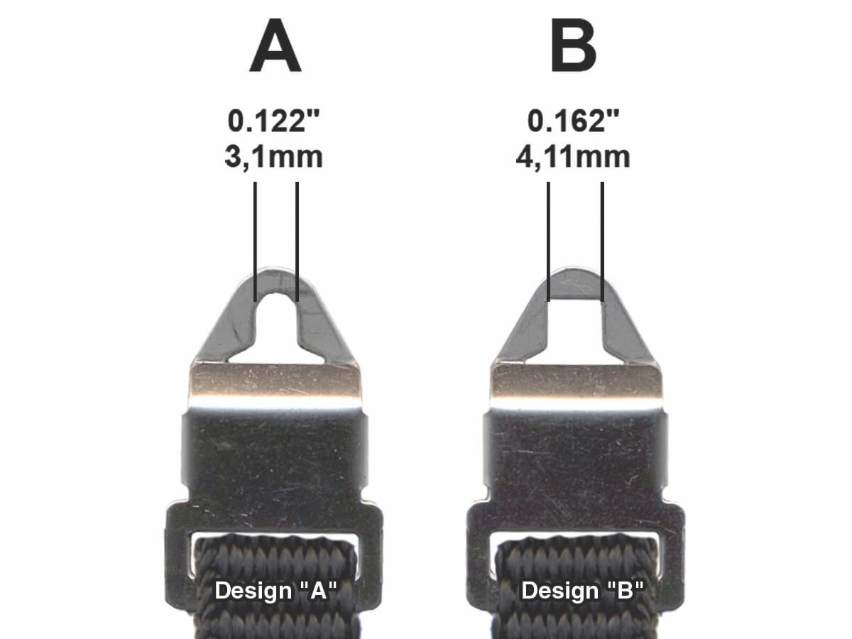 カメラ取り付け部の幅が異なる