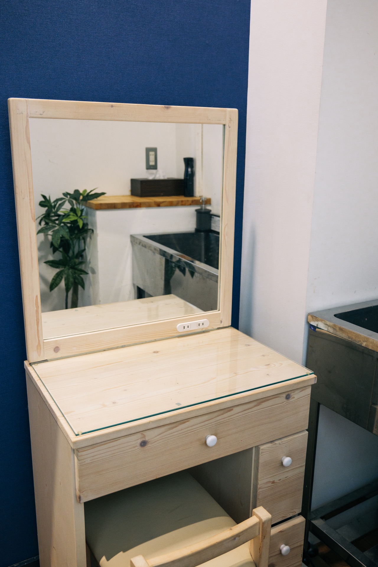 メイクスペースも設けられている