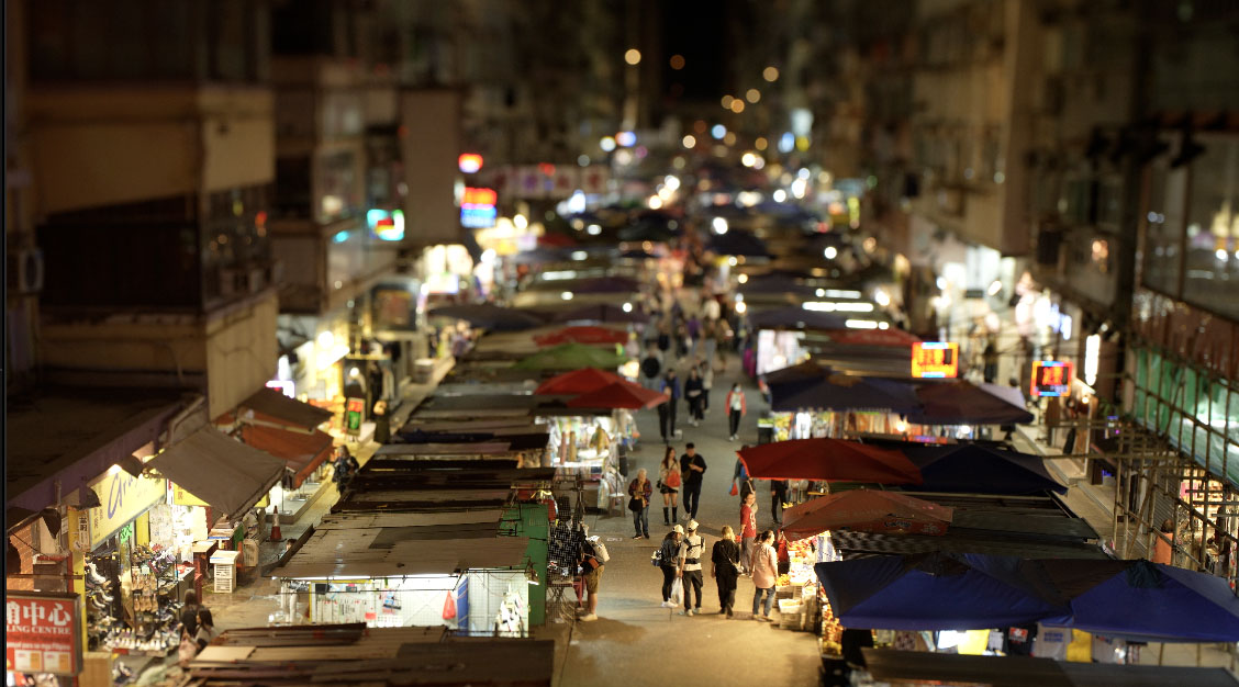 ティルト機能で得られるミニチュア効果