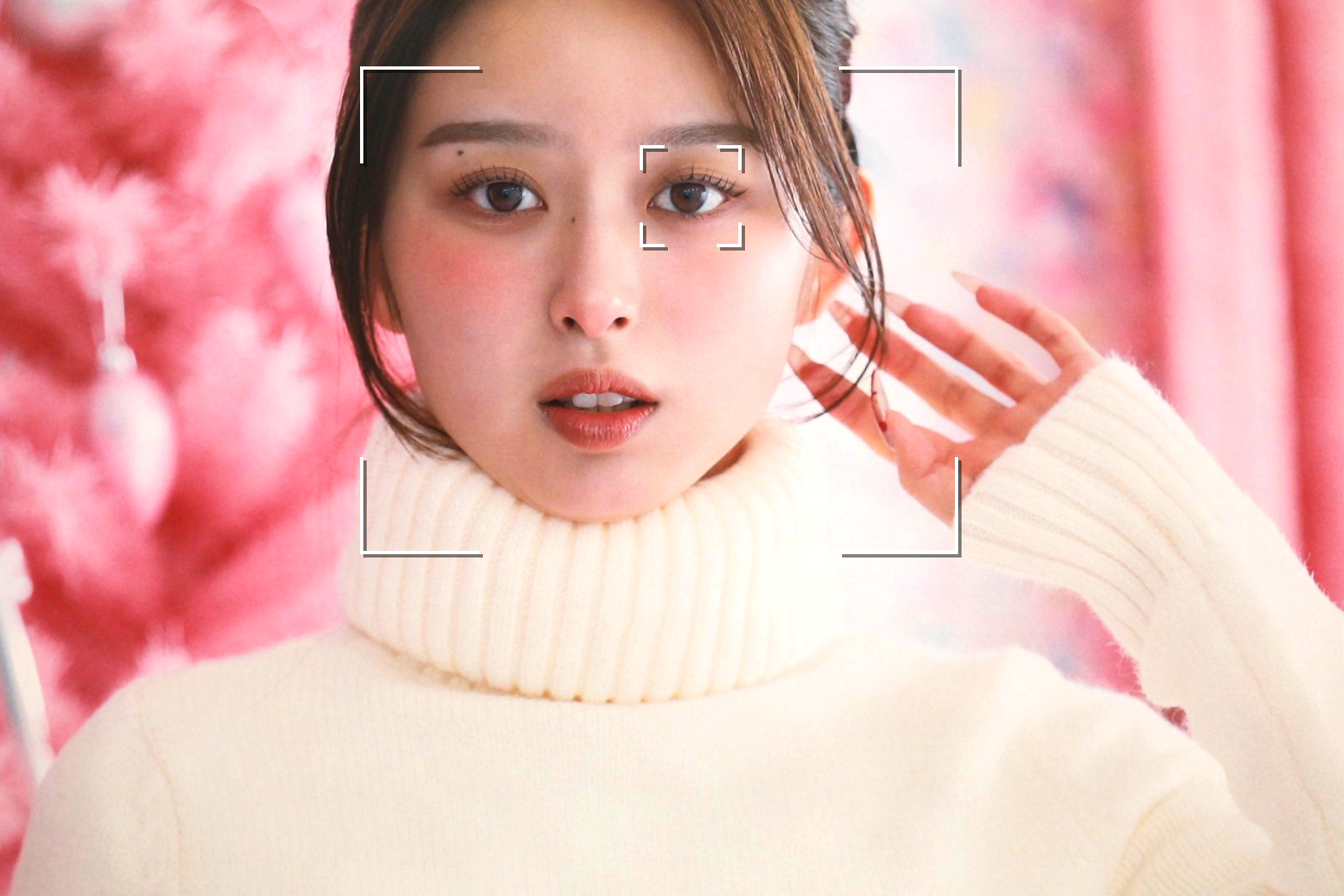 フレキシブルゾーンAFと組み合わせて瞳検出を使用している