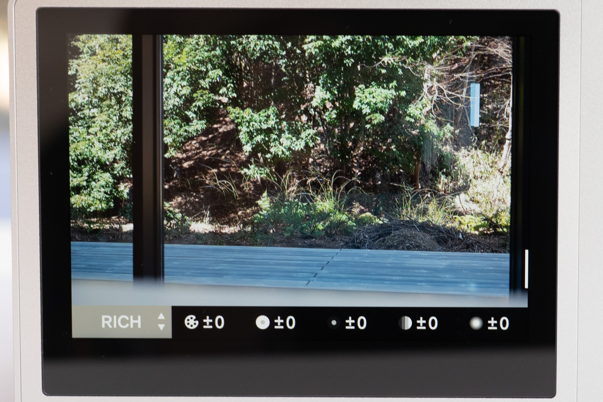 カラーモードのリッチを選択したところ