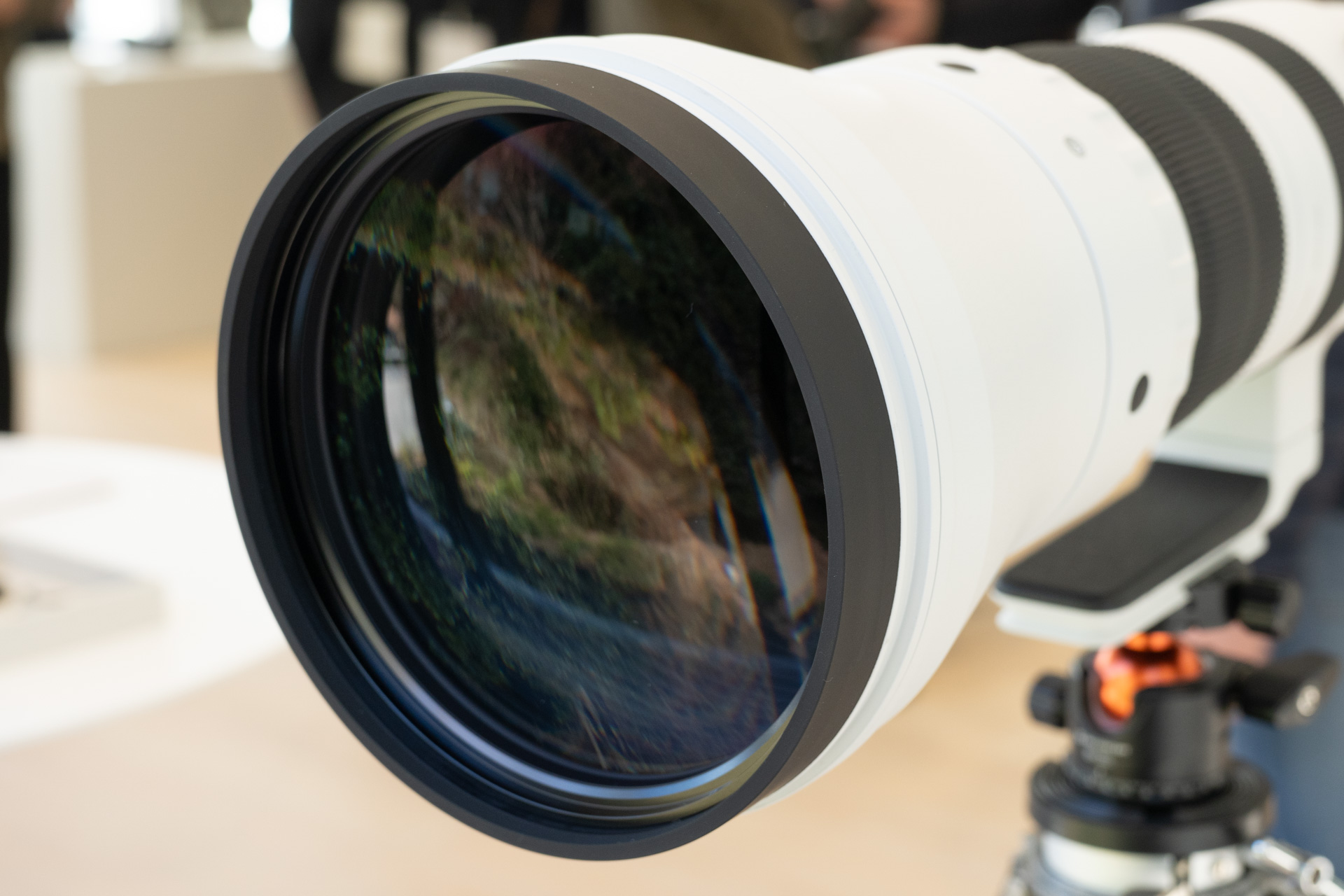 最前面のレンズ