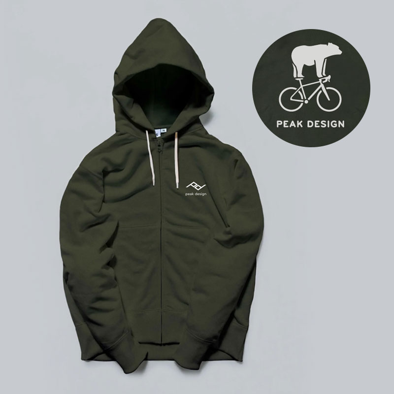 BRINGドライコットニー スウェットジップアップフーデッドジャケット