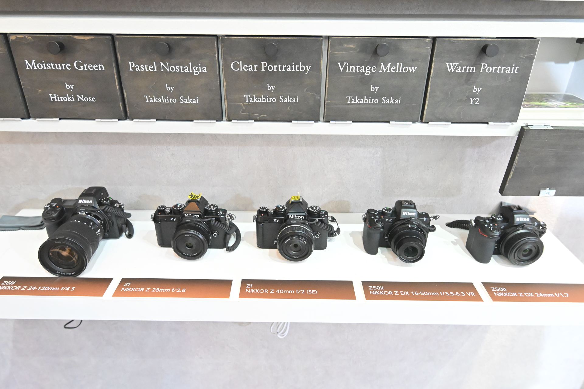 現在イメージングレシピに対応しているカメラ。Z6IIIとZ50IIに、Zfが加わる