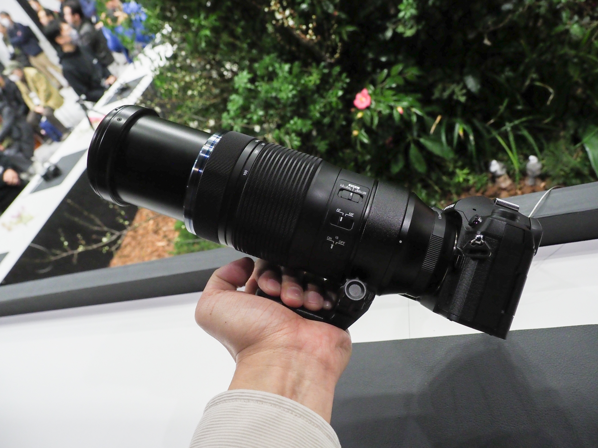 望遠端にした様子