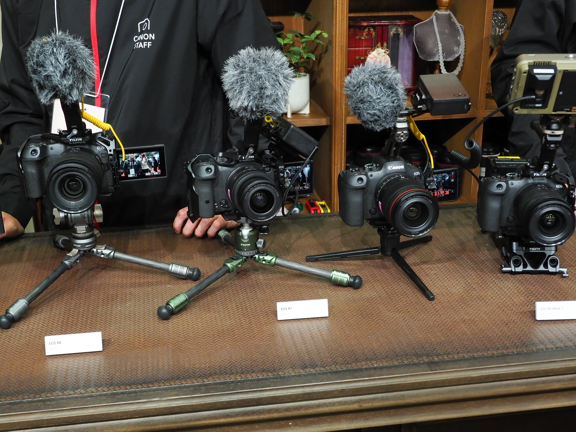 クリエイターズラウンジの展示機の様子