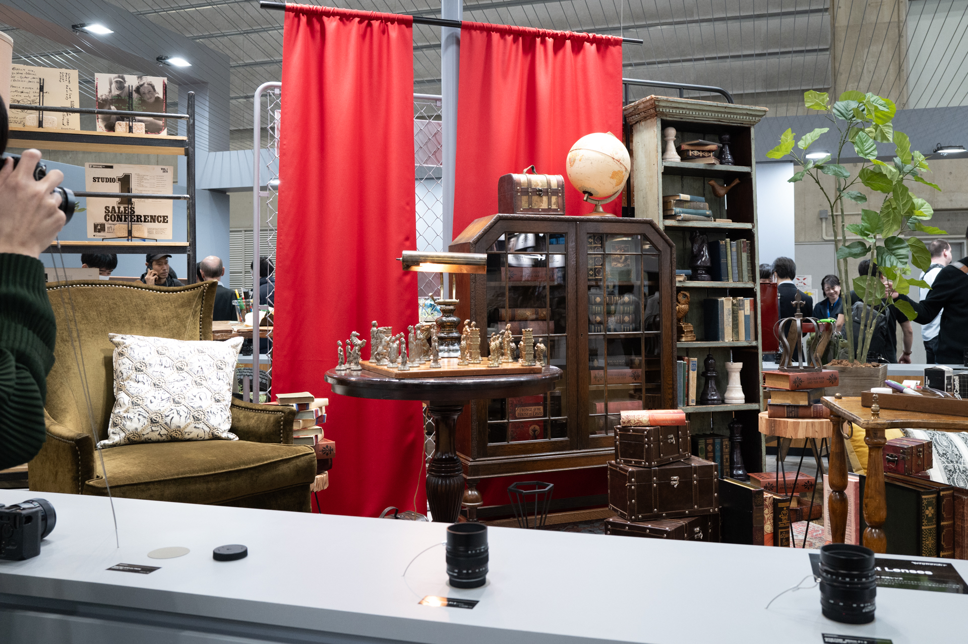 撮影体験コーナーを用意