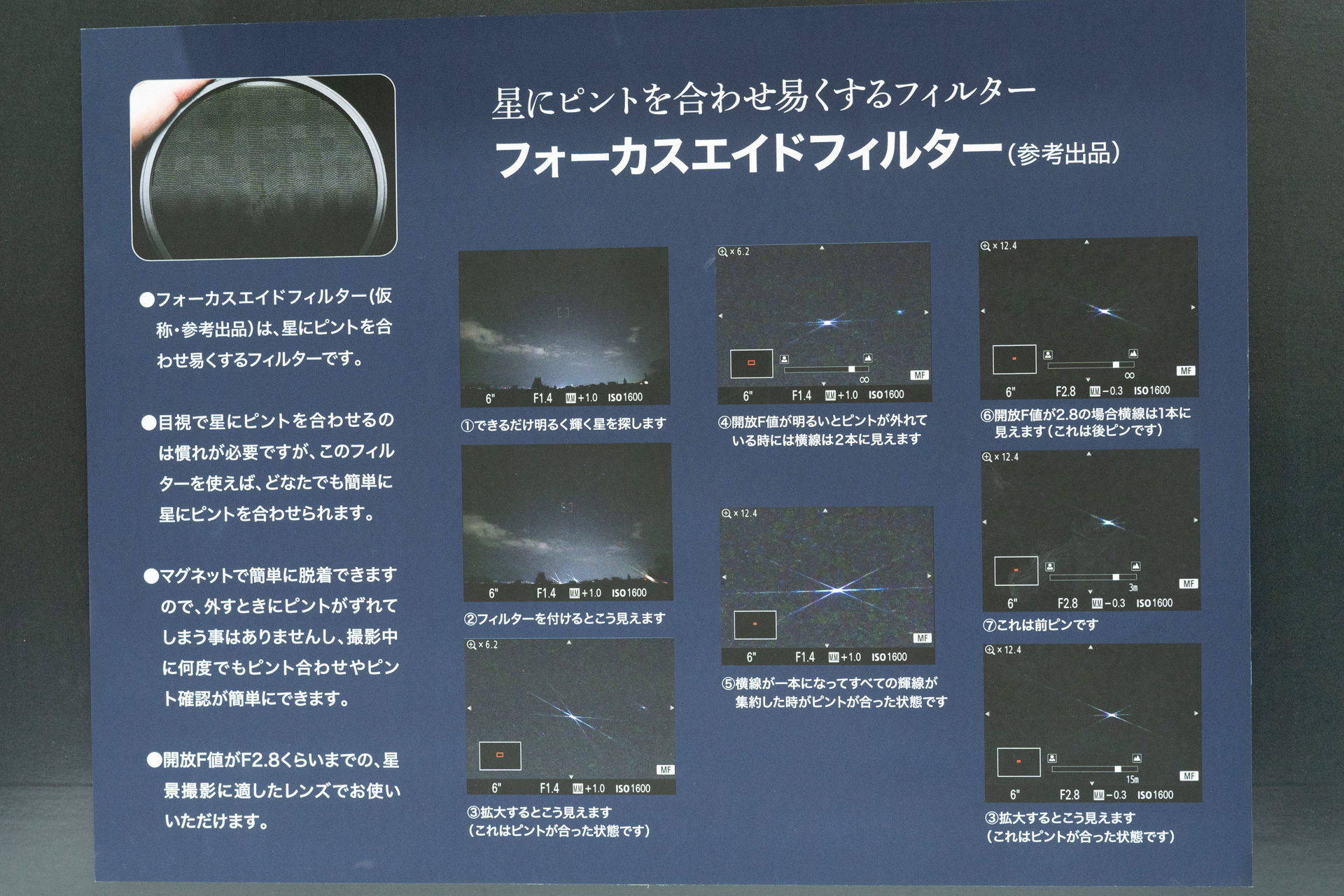 フィルターの概要