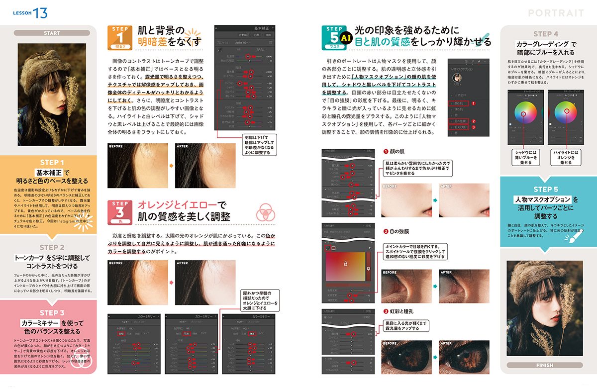 人気写真家20人の現像テクニックをステップで解説