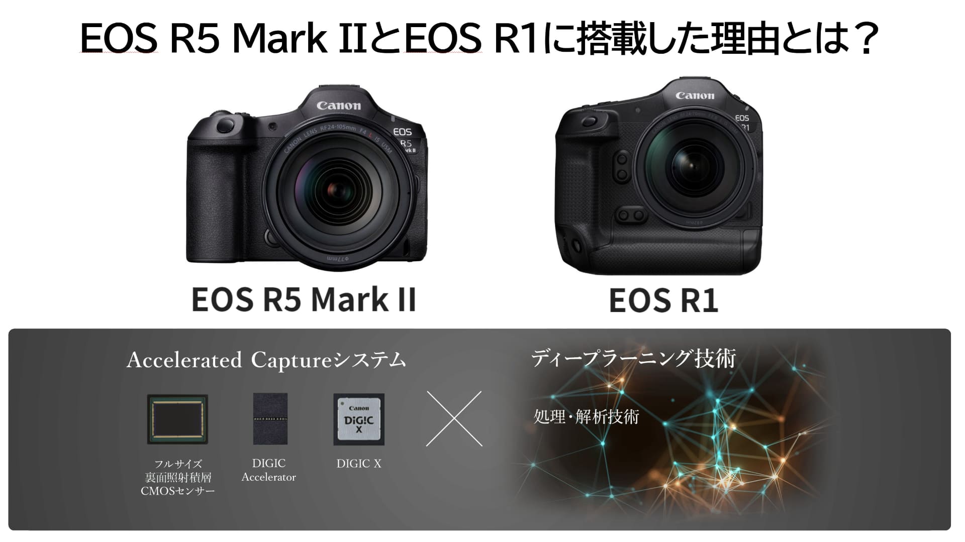 ディープラーニング画像処理機能は「DIGIC Accelerator」によってカメラへの搭載が可能になった