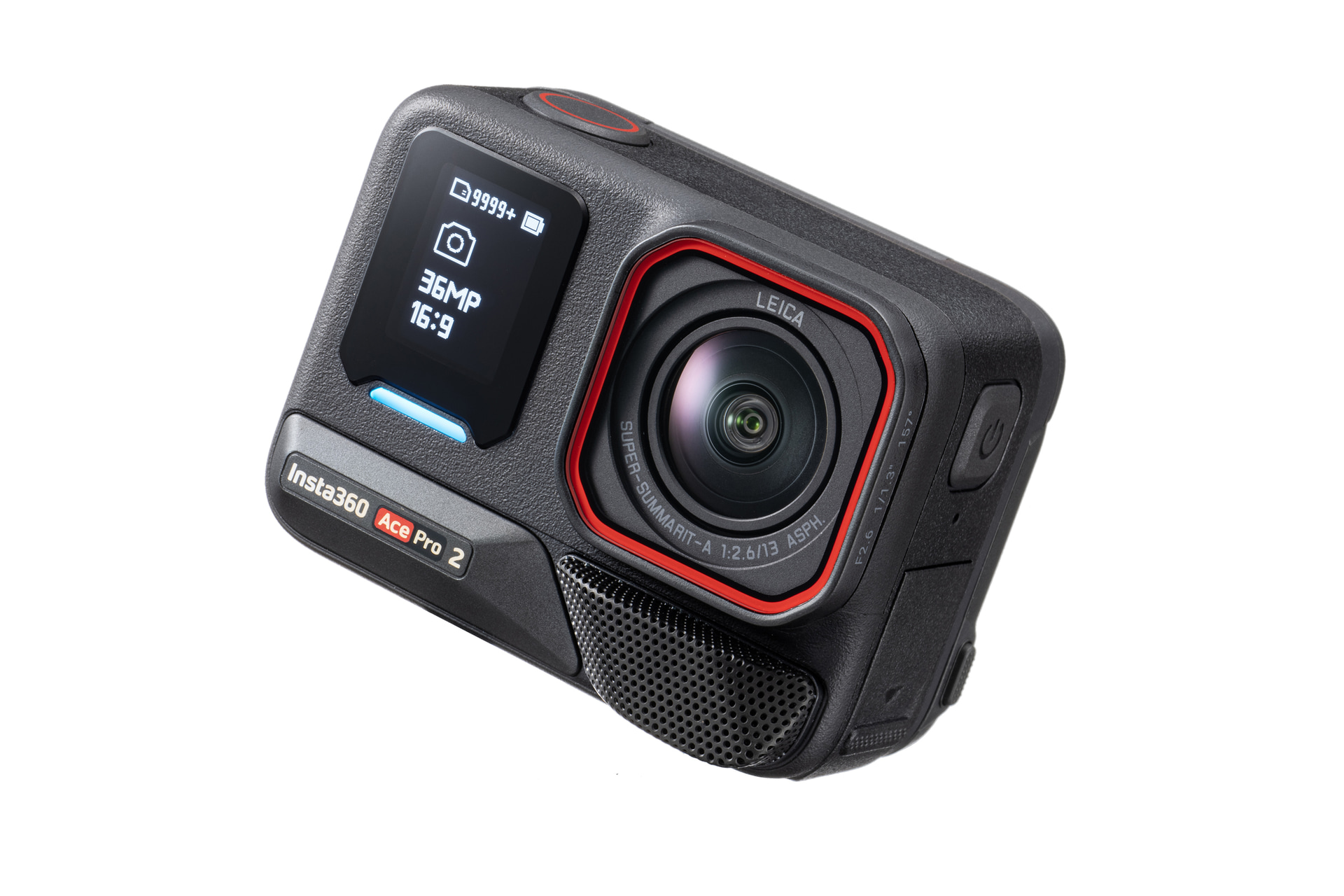 発売日：2024年10月22日<br>実勢価格：6万5,000円前後（税込）<br>　<br><b>●SPECIFICATION</b><br>イメージセンサー：1/1.3型<br>AIチップ：2基<br>レンズ：ライカ SUPER-SUMMARIT-A f2.6/13mm ASPH.<br>記録メディア：microSD<br>写真画素数：5,000万画素<br>動画解像度：8K 30p、4K 120pほか<br>フォーマット：RAW/JPEG（写真）、MP4（動画）<br>連続録画時間：180分<br>シャッター速度：1/8,000～120秒（写真）、1/8,000～フレームレートの逆数（動画）<br>背面モニター：2.5型フリップ式タッチスクリーン<br>外形寸法（W×H×D）：約71.9×52.2×38mm<br>質量：約177.2g