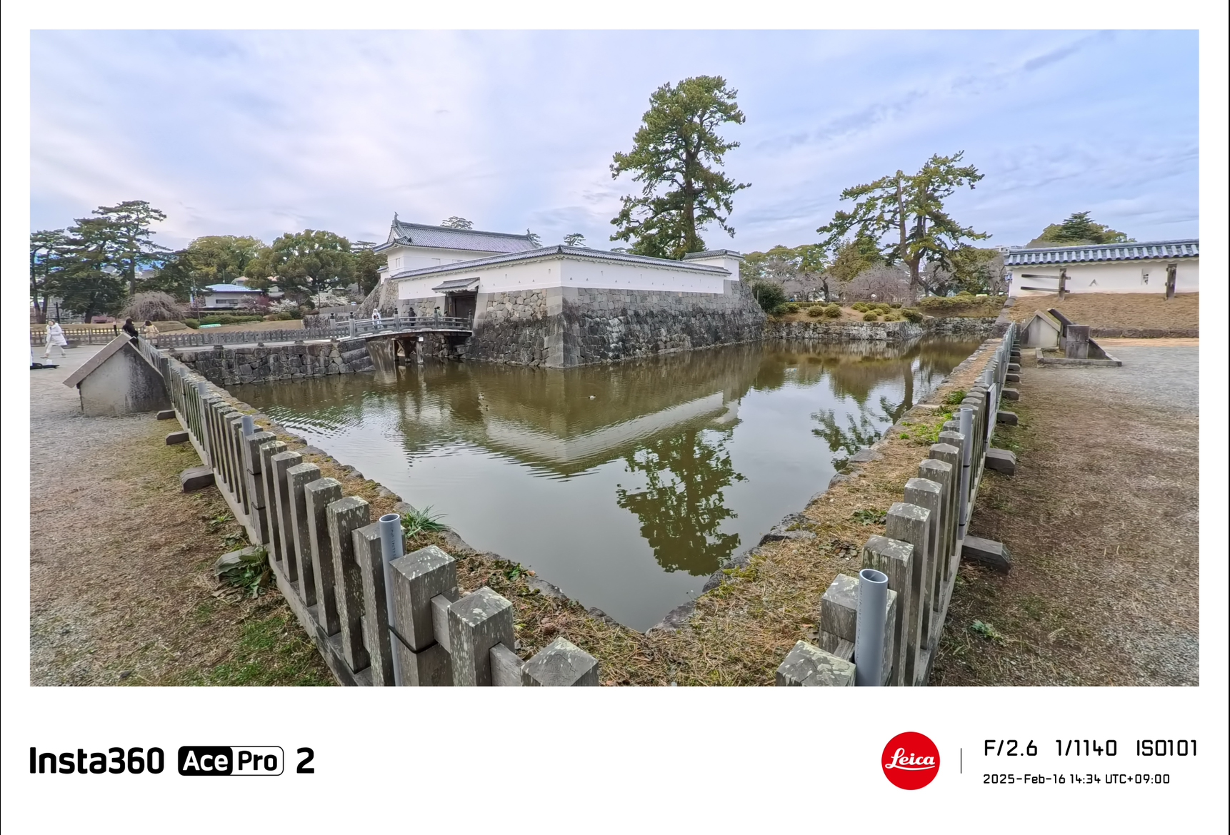 「Insta360」アプリを使うとライカのウォーターマークを付けられる。作品に個性をプラスできるユニークな機能だ