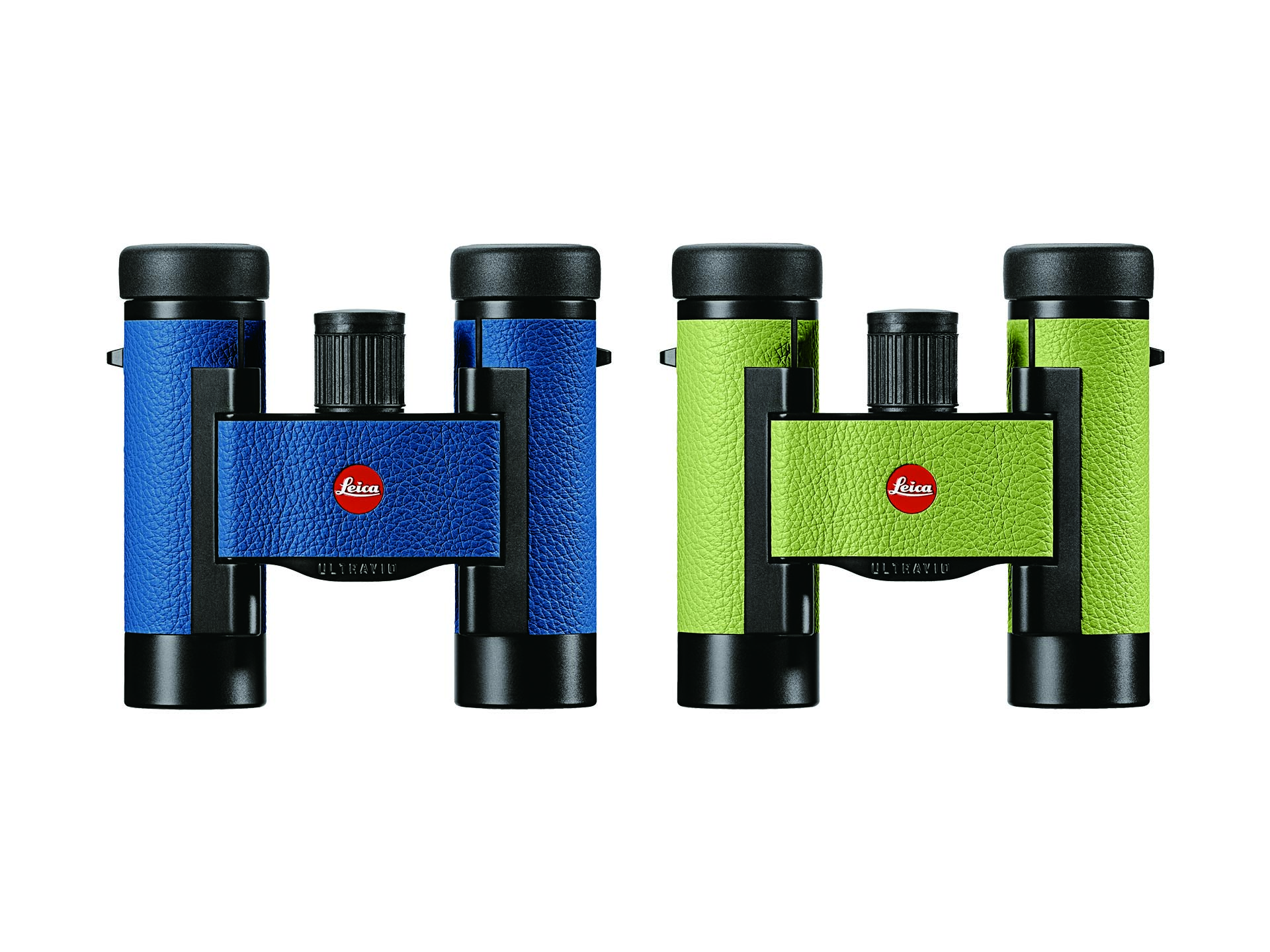 ライカ ウルトラビット カラーライン 8×20 カプリブルー（左）アップルグリーン（右）