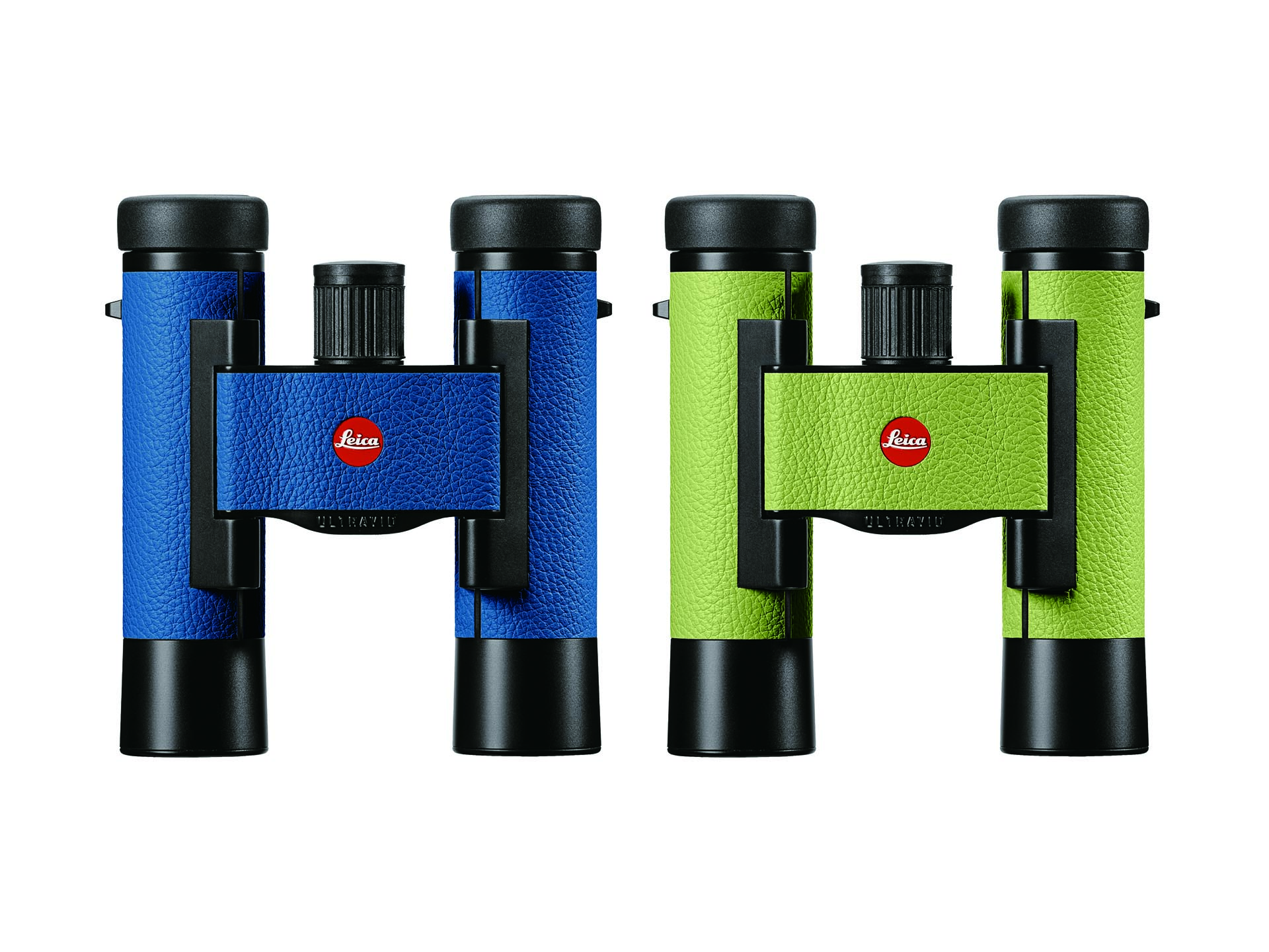 ライカ ウルトラビット カラーライン 10×25 カプリブルー（左）アップルグリーン（右）