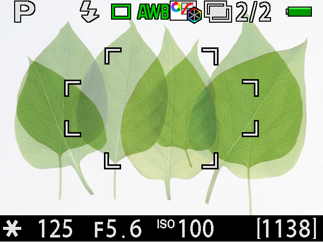 <b>過去に撮影した画像をスルー表示する多重露光機能</b>