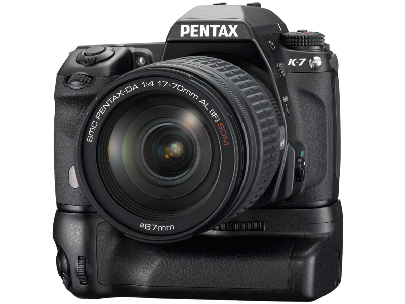 <b>D-BG4を装着したK-7</b>