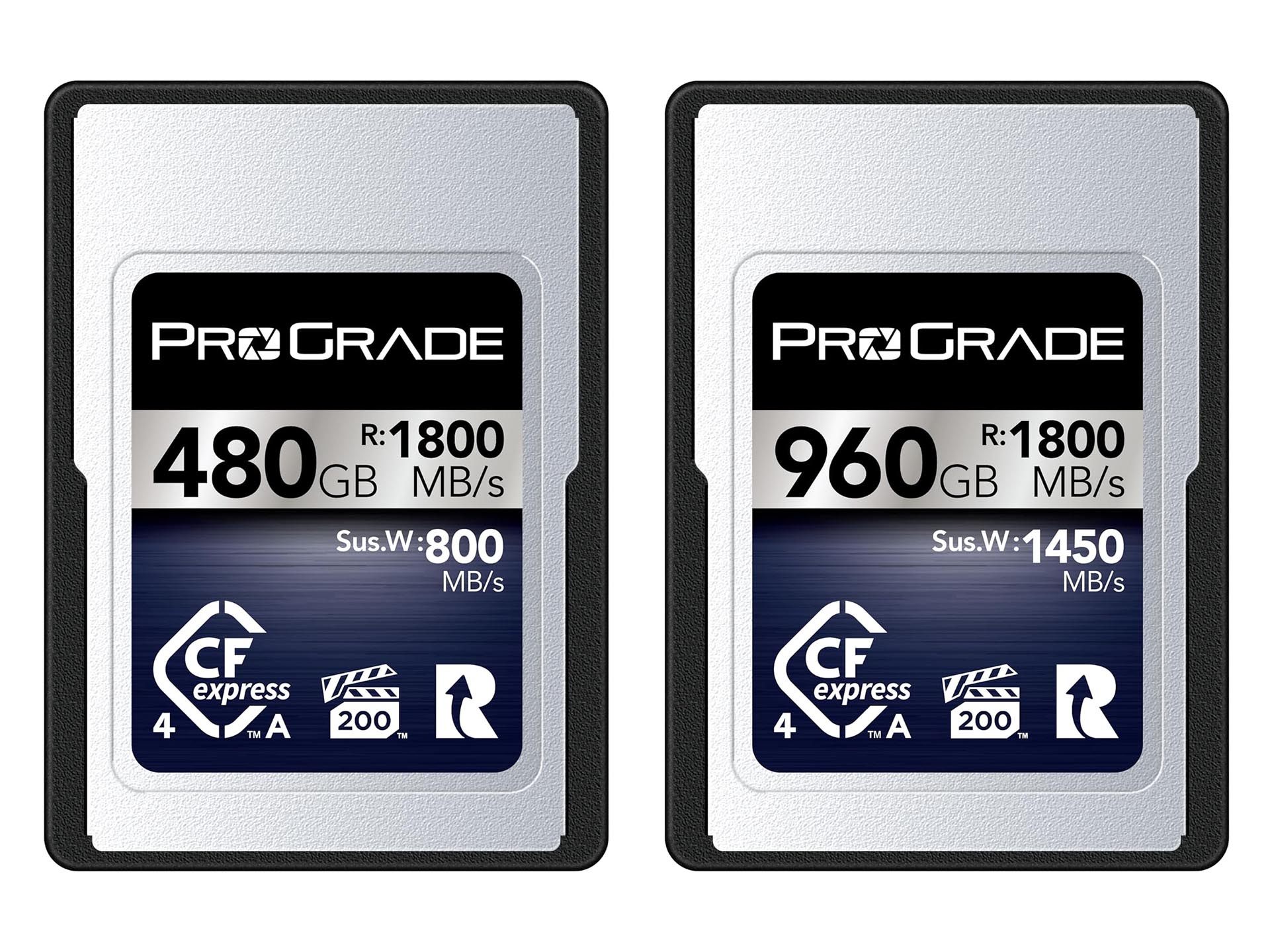 セール価格が反映されていなかった商品のうちの2つ。左からCFexpress 4.0 Type A IRIDIUM 480GB（41%OFF）、同IRIDIUM 960GB（27%OFF）