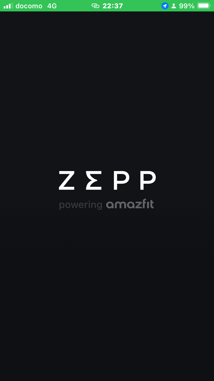 ZEPPアプリとActhive2はBluetoothでペアリングしておきます