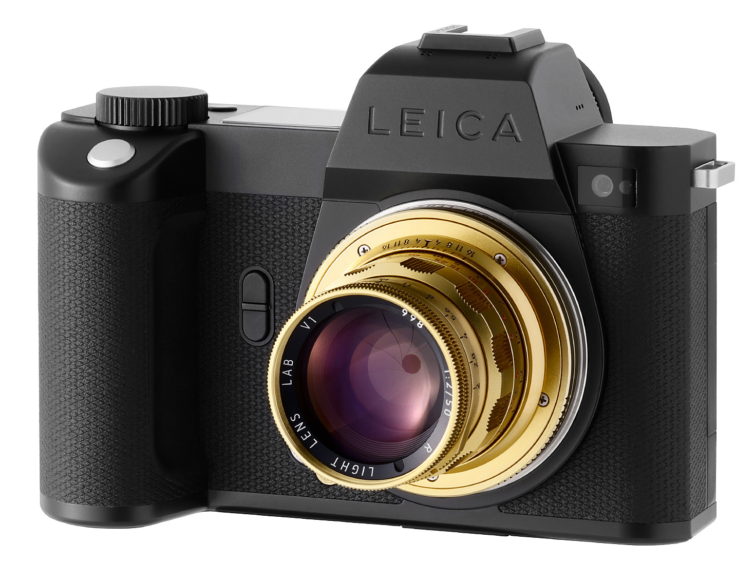 「LIGHT LENS LAB M 50mm f/2 Rigid ブラスゴールド」と組み合わせた様子