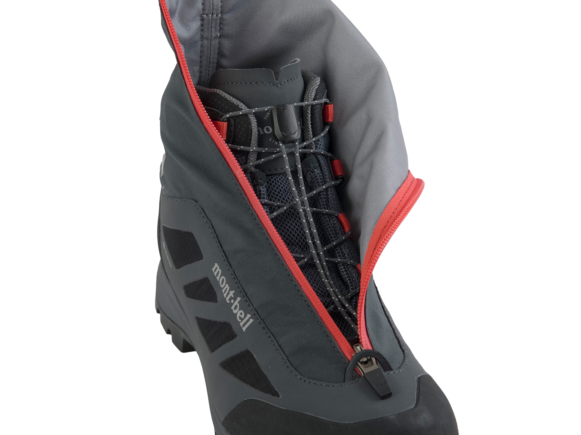 靴紐はゲーター内に収納できる