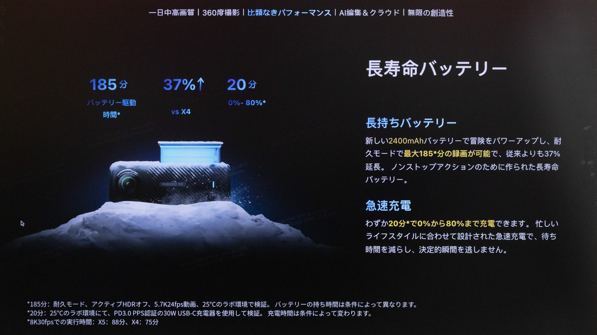 バッテリー駆動時間が伸びている