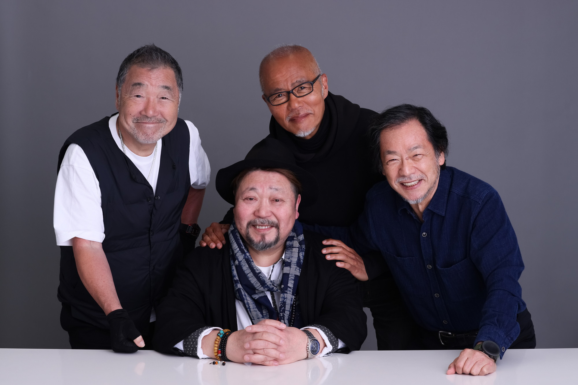 左から山岸伸、小松健一、林義勝、鈴木一雄（撮影・近井沙妃）