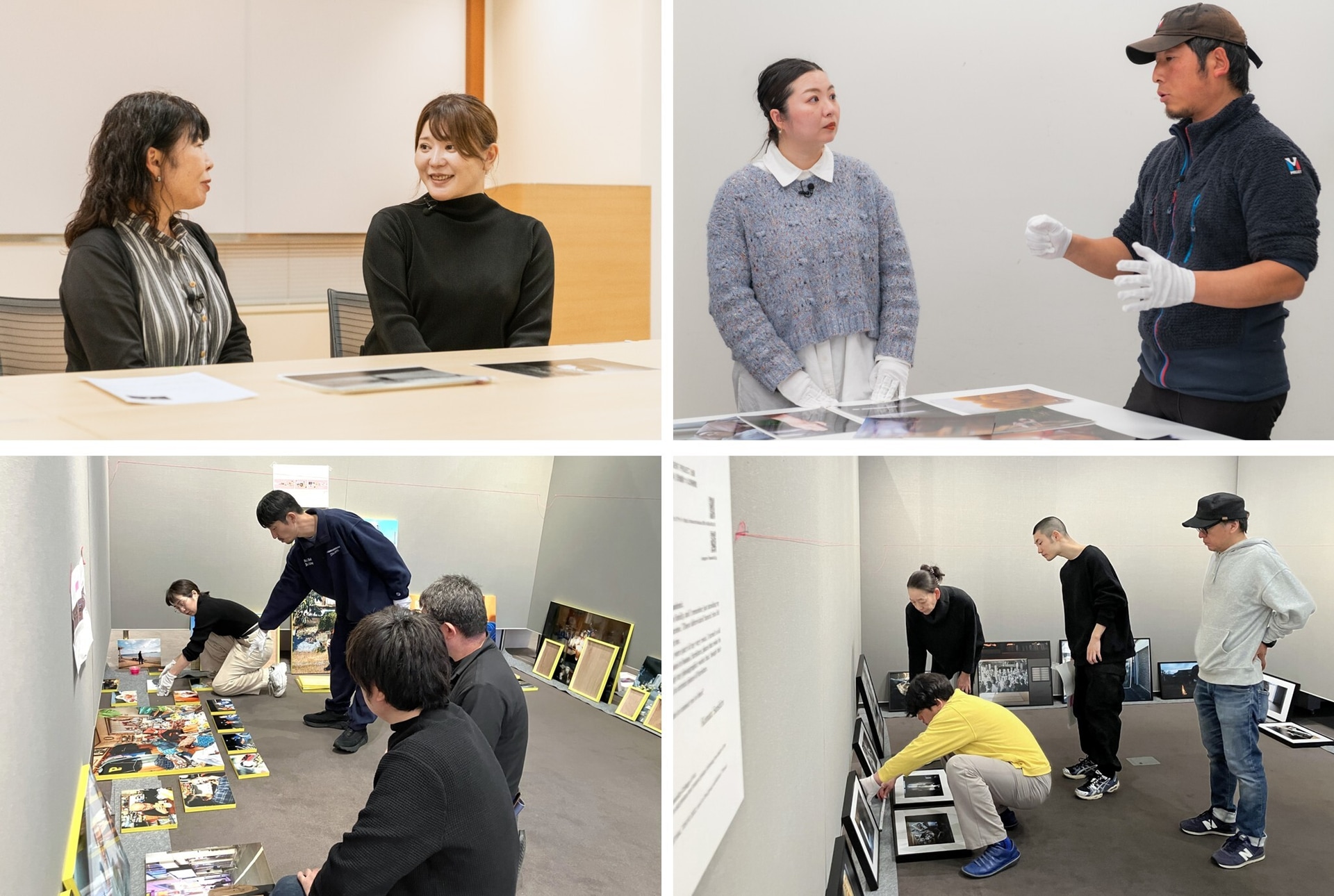 2024年レイアウト指導・プリント色校正・搬入作業アドバイスの様子