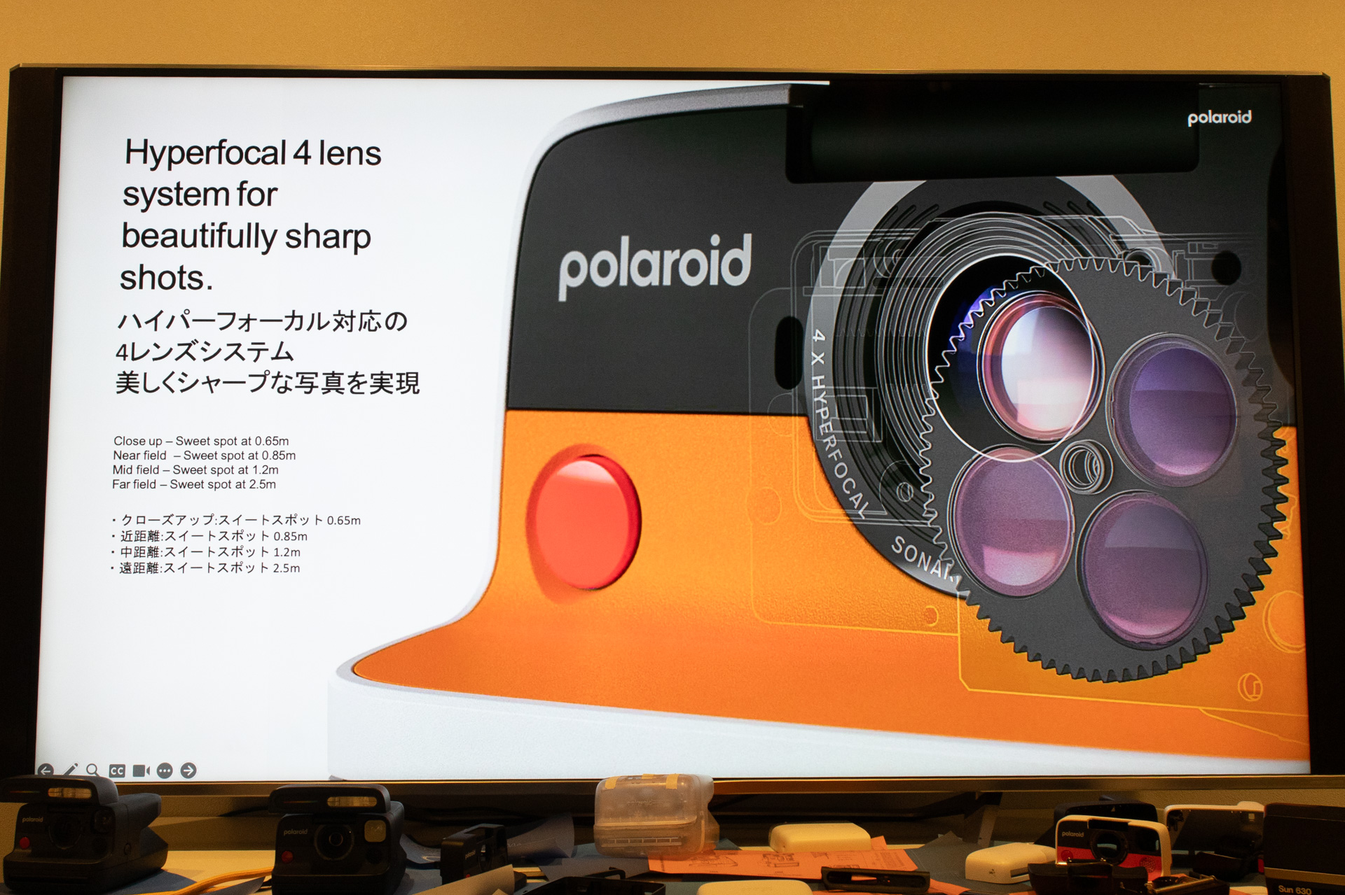 レンズは4つのスイートスポットを持つが、それ以外でももちろん撮影可能