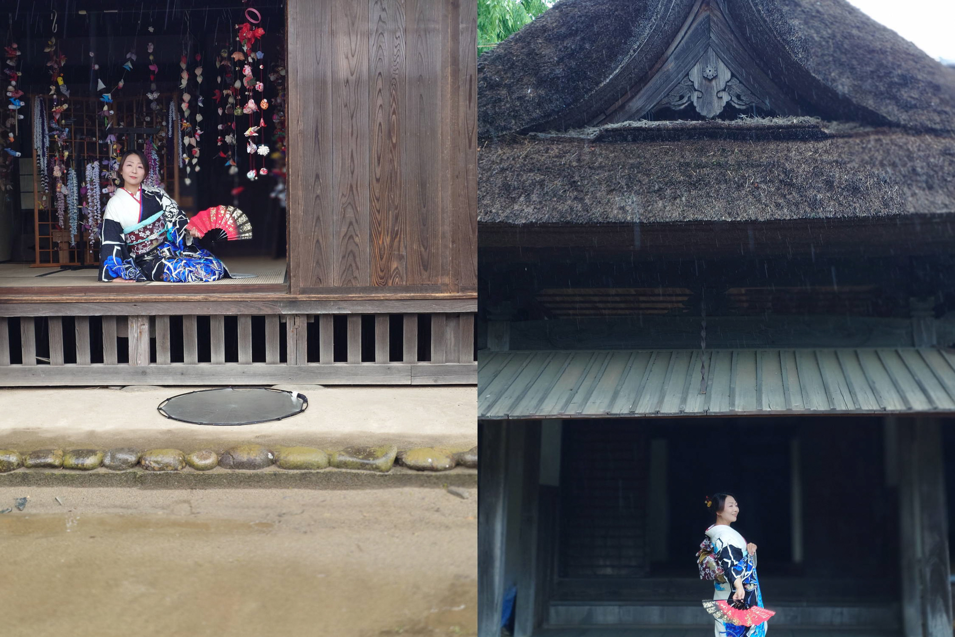 スマホで撮影した錦生さん。着物での美しい座り姿や踊りの形などで参加者に撮影の幅を与えてくれた