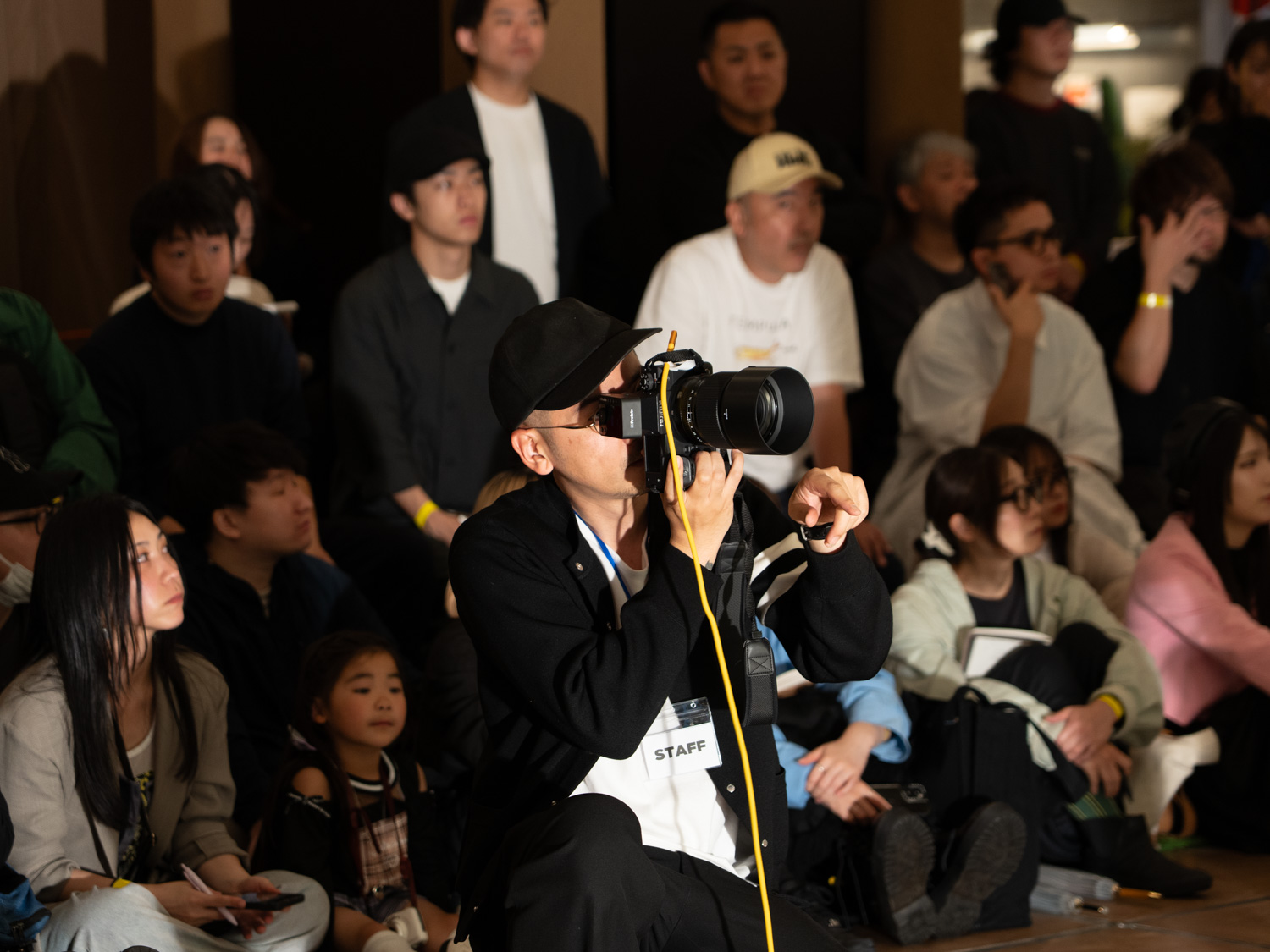 出演者が撮影している様子を間近に見ることができた