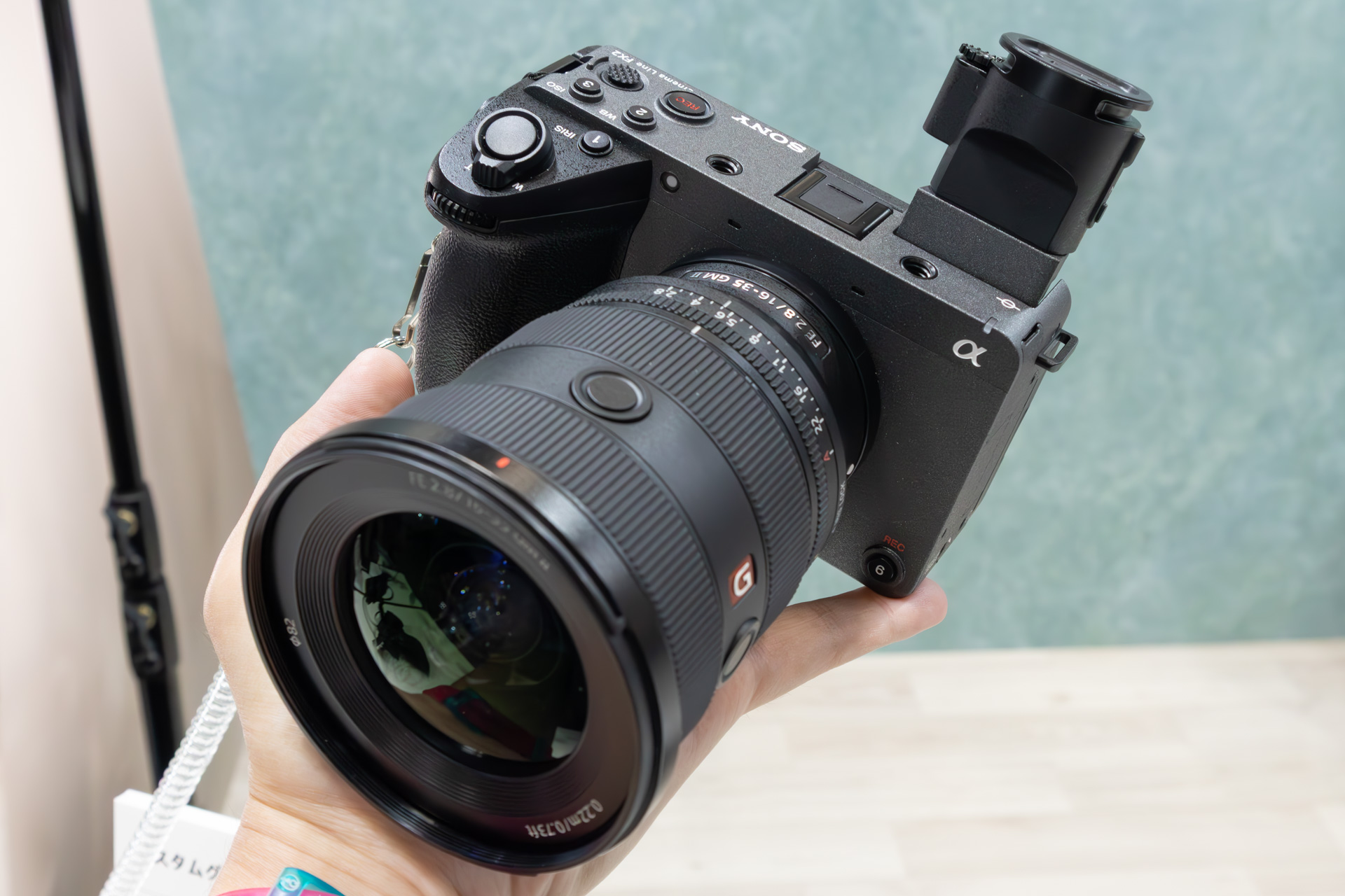 EVFをチルトしたところ