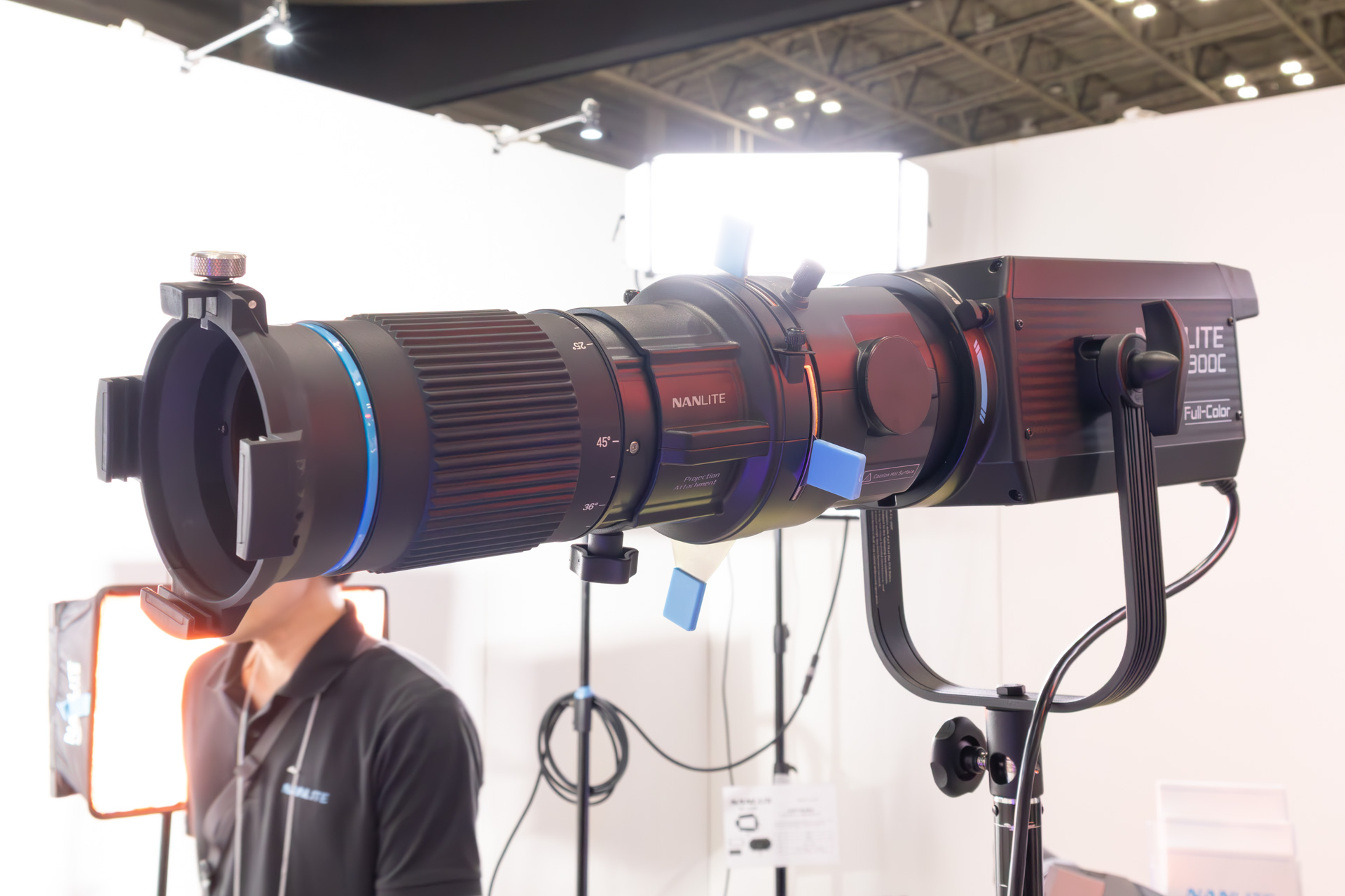 灯体に装着したプロジェクションアタッチメント