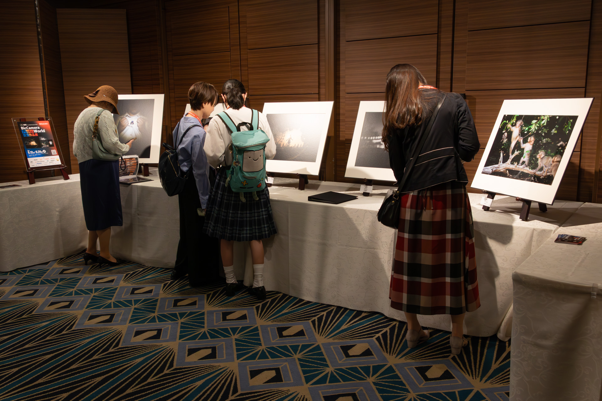 会場には上位の作品が展示された