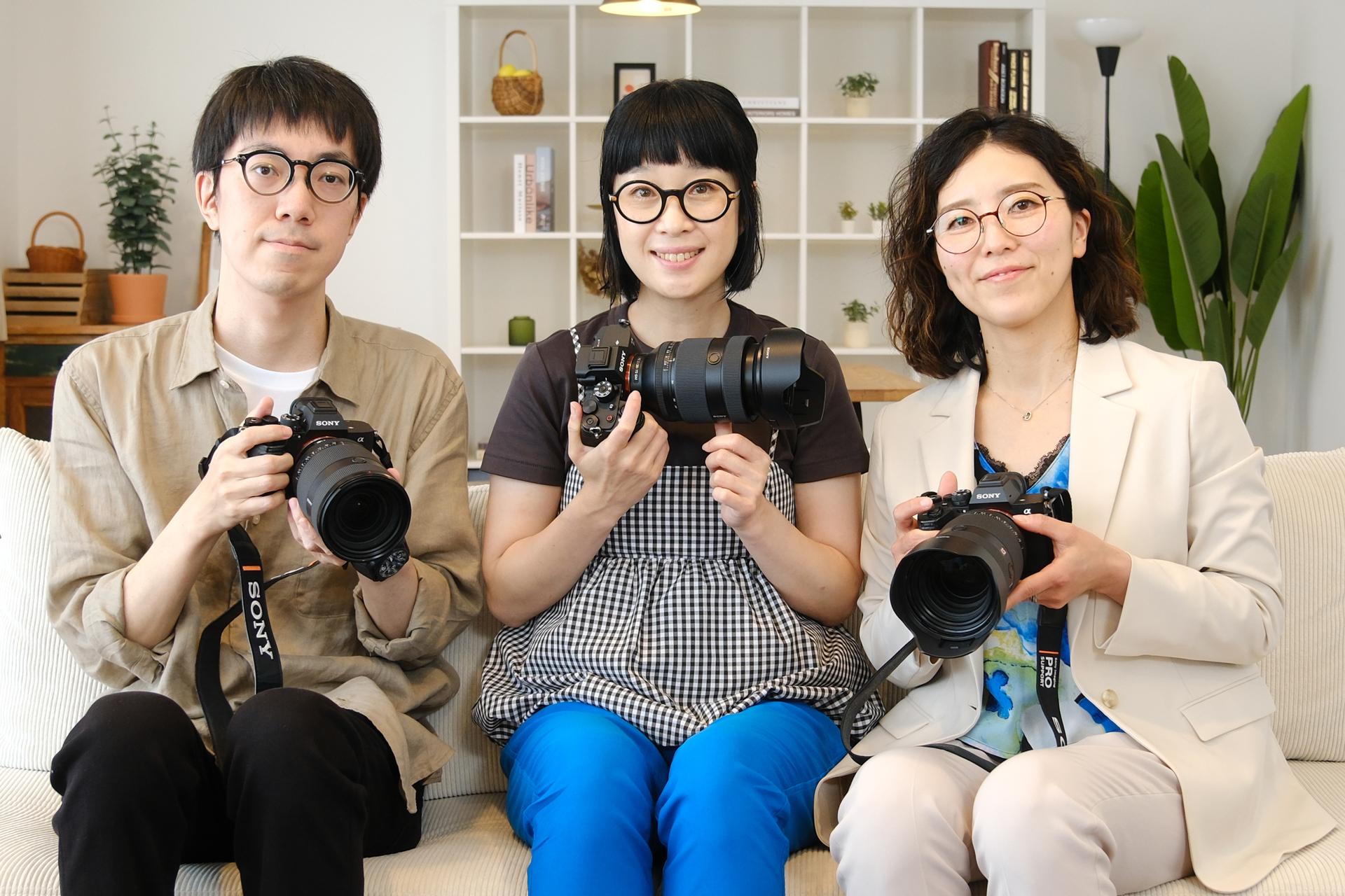 左から鈴木誠さん、コムロミホさん、萩原れいこさん