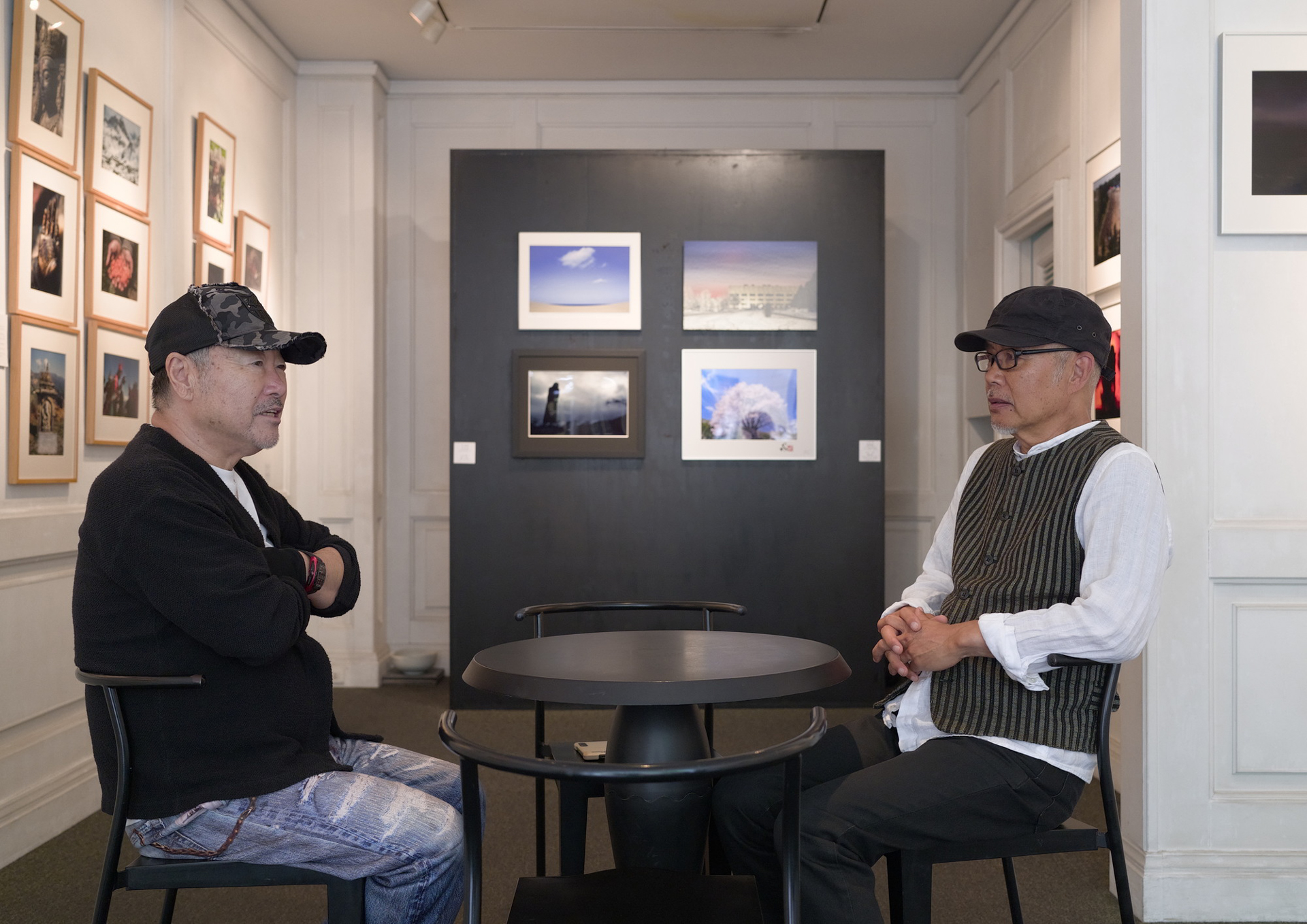 吉井画廊にて、林さんと