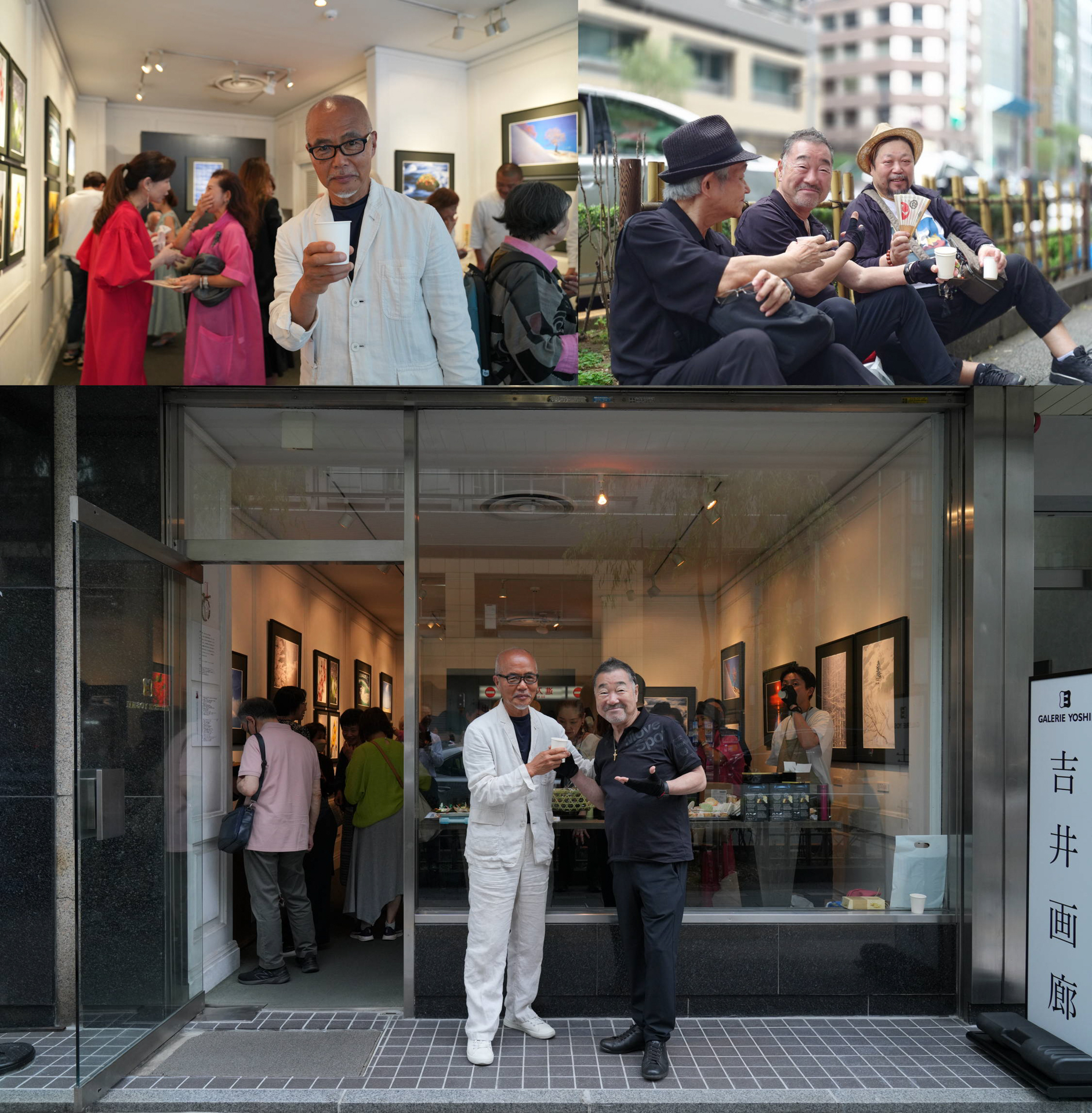 林義勝さん作品展「讃歌 NIPPON PartⅡ～未来へ残したい日本の情景～」 オープニングレセプションにて