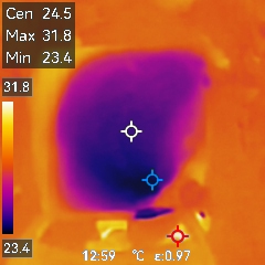 電源を入れるとすぐに冷え始めるのを体感できる