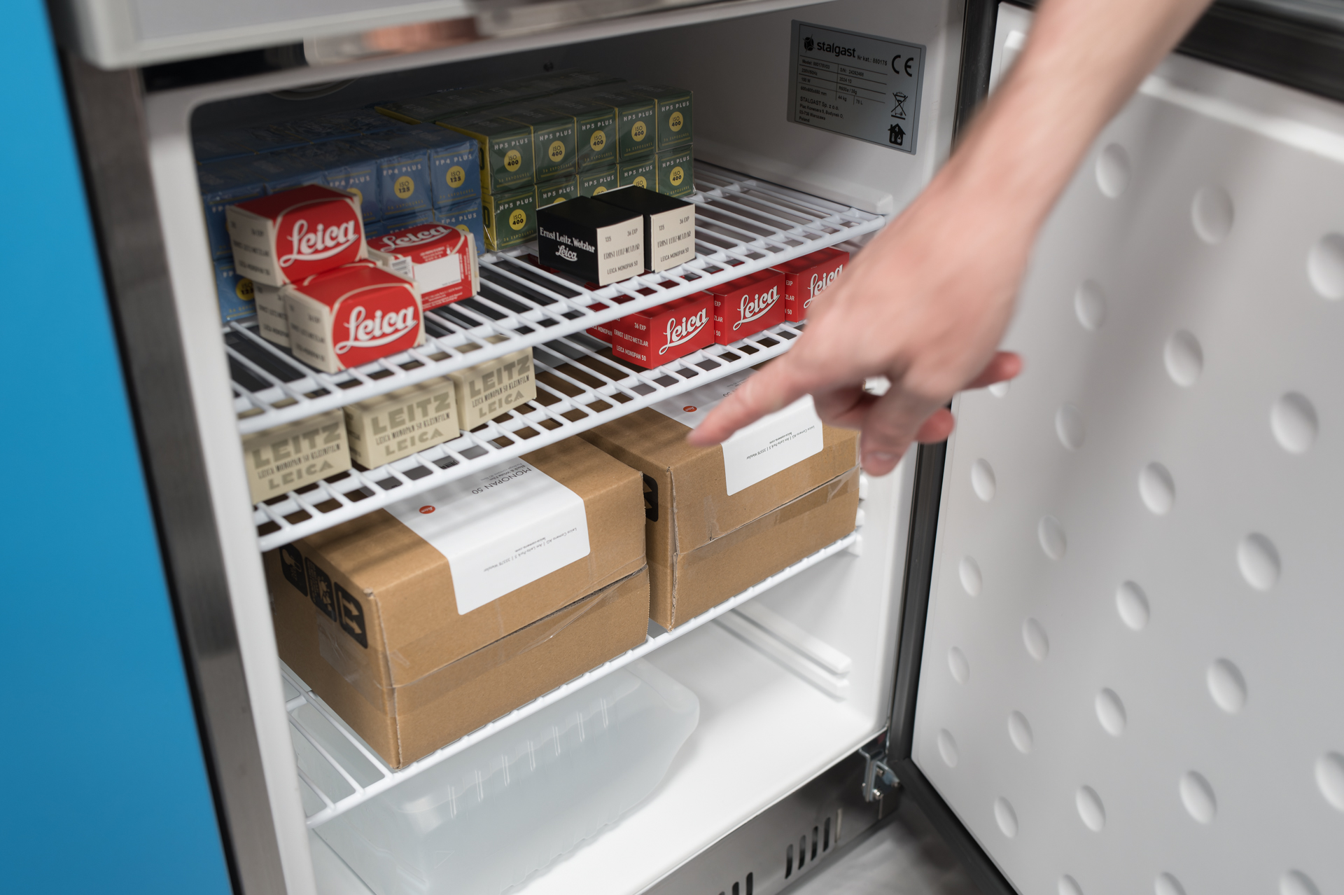 フィルムは冷蔵庫に