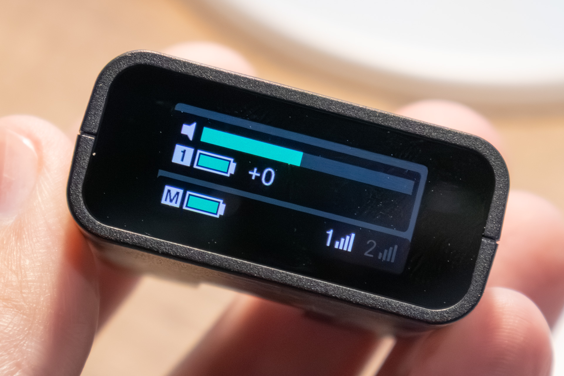 受信機のディスプレイ部分