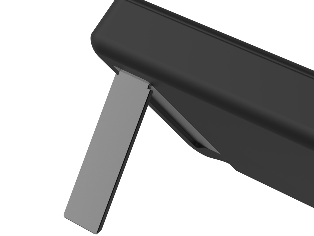 収納式のスタンドを搭載