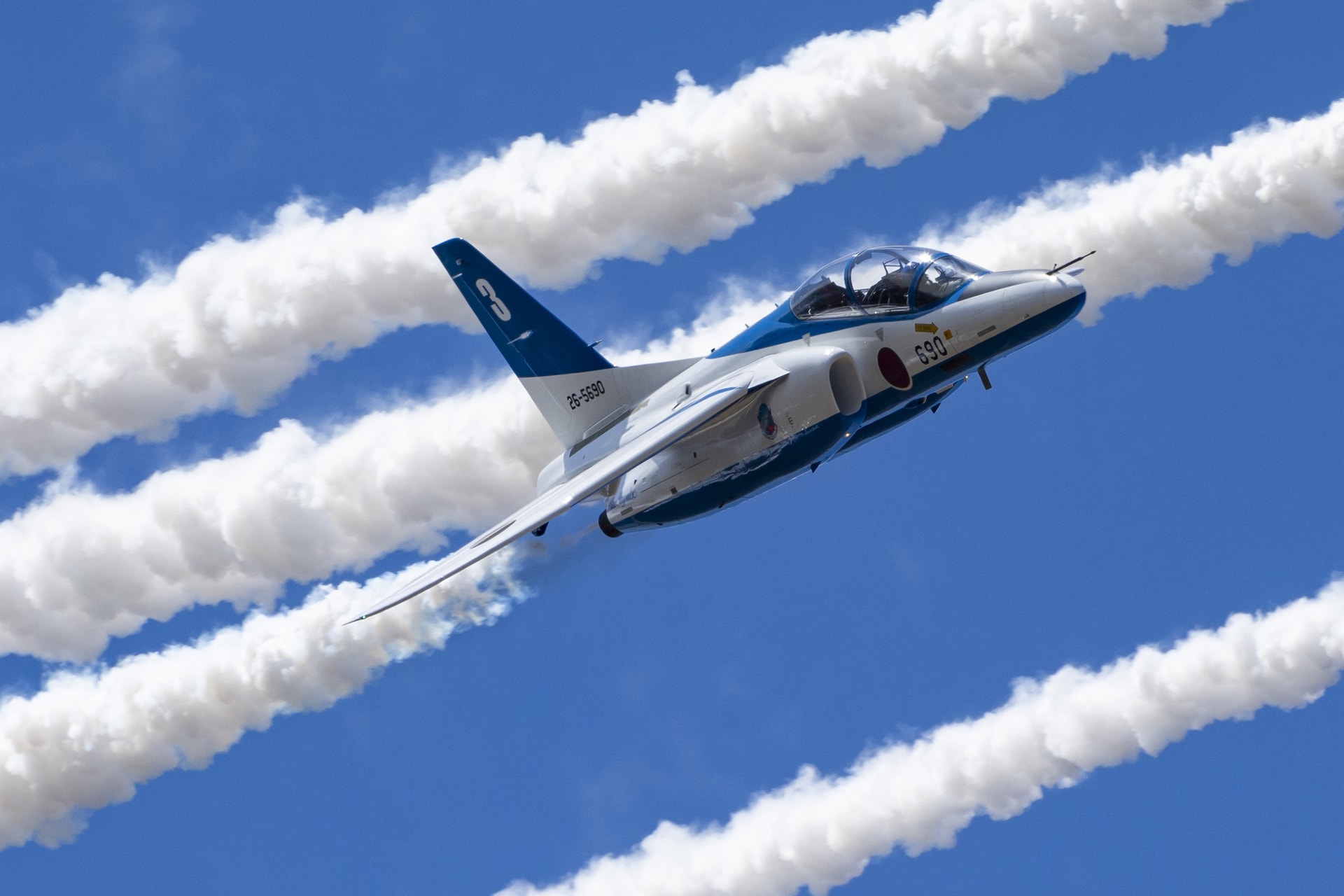 機体の迫力やスモークのボリューム感を引き出せた