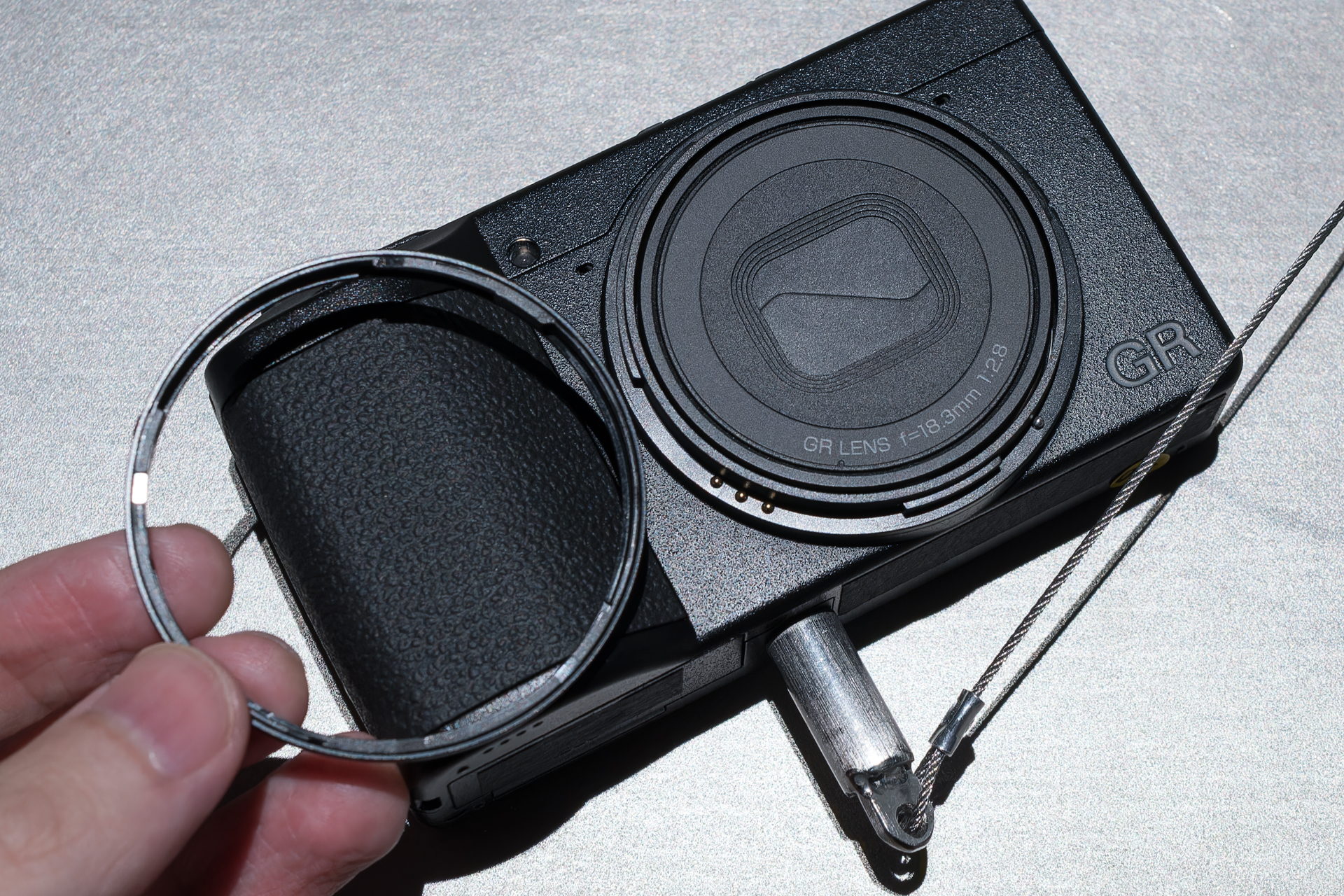 GR IIIとリングの互換性はなかった