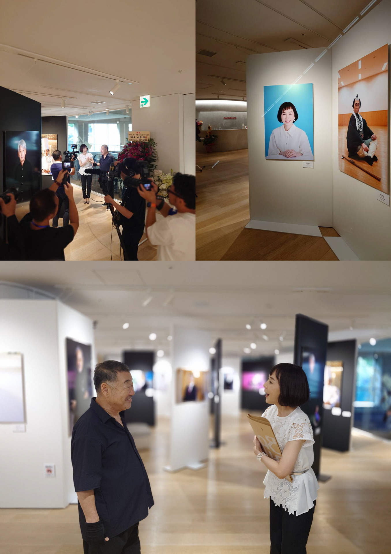 初日、「大下容子 ワイド！スクランブル」取材の様子