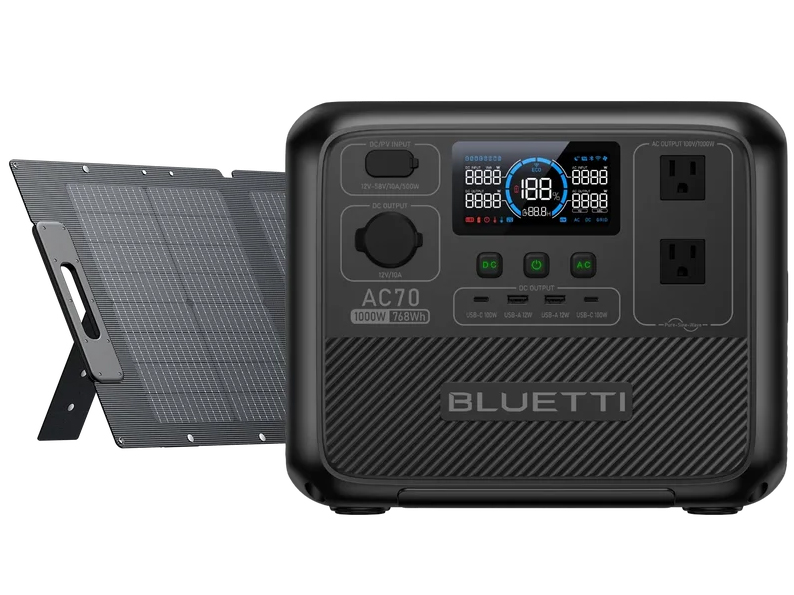 AC70 ＋ 120Wソーラーパネル