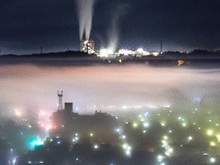 ノイズを抑えつつ、雲海の滑らかさが表現されている