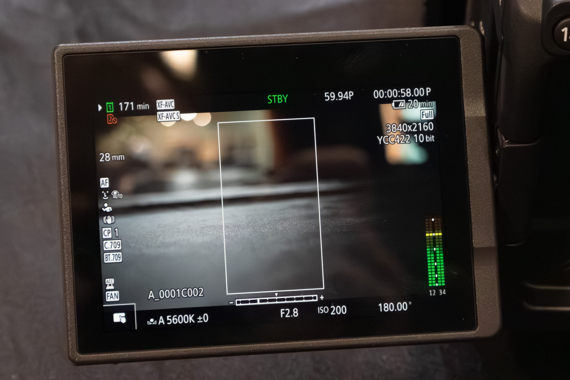 クロップ同時記録時の画面