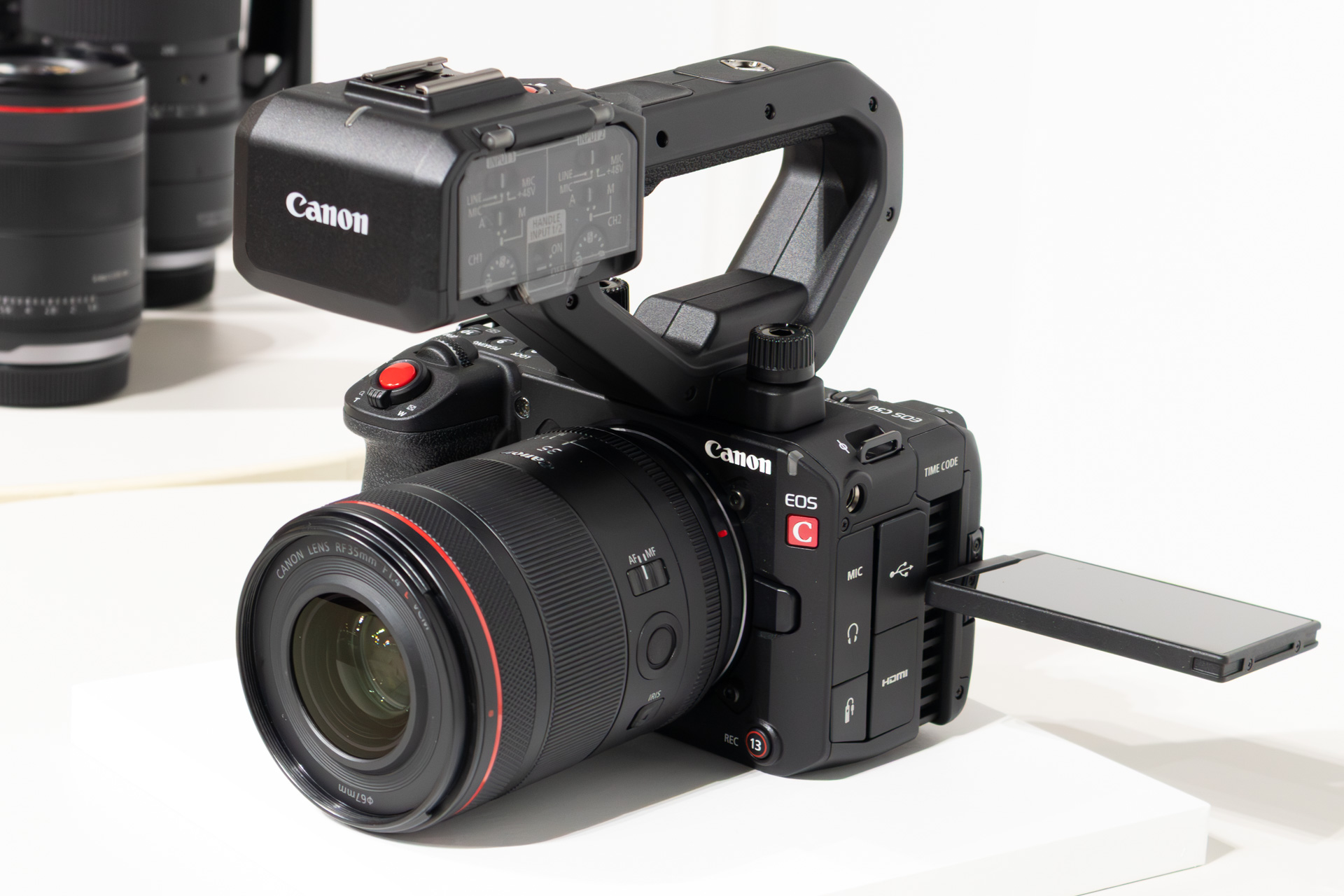 ハンドルユニットを装着したところ