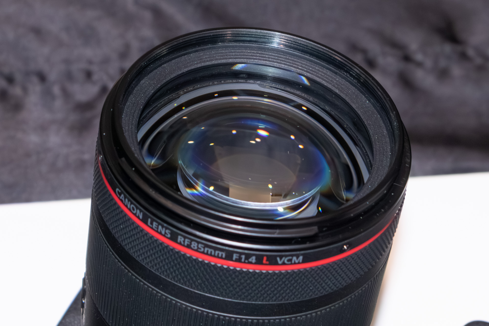 最前面のレンズ